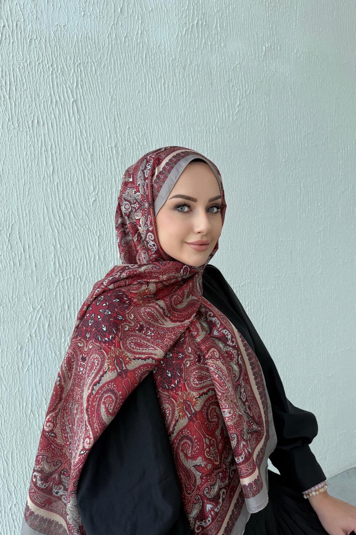 Bordo Etro Vual İpek Şal 