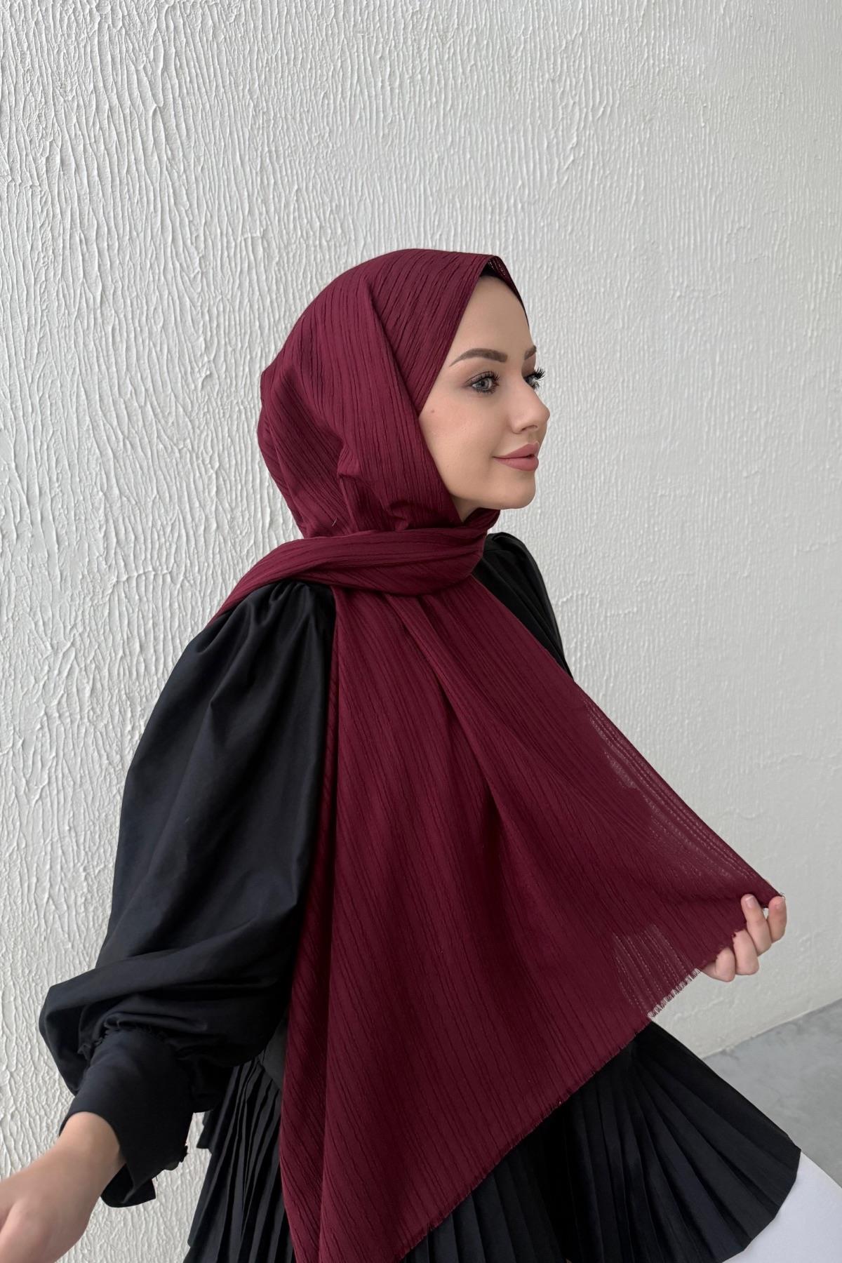 Bordo Peru Şal 