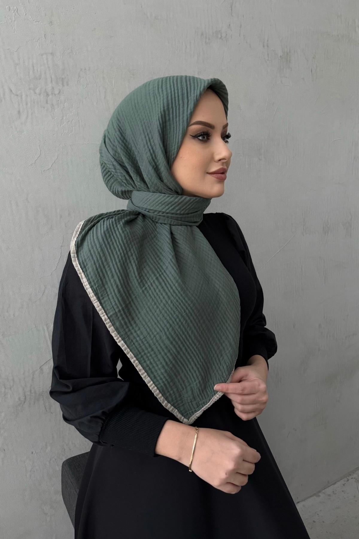 Çağla Yeşili  Müslin Eşarp 