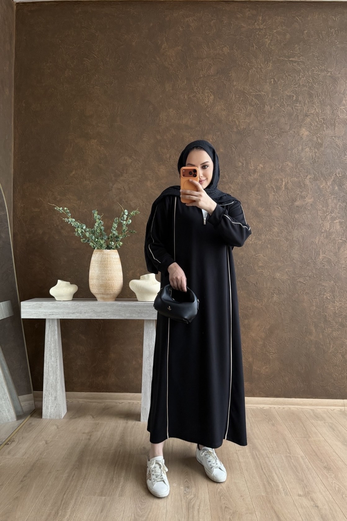 Duqa Oysh Elbise Siyah