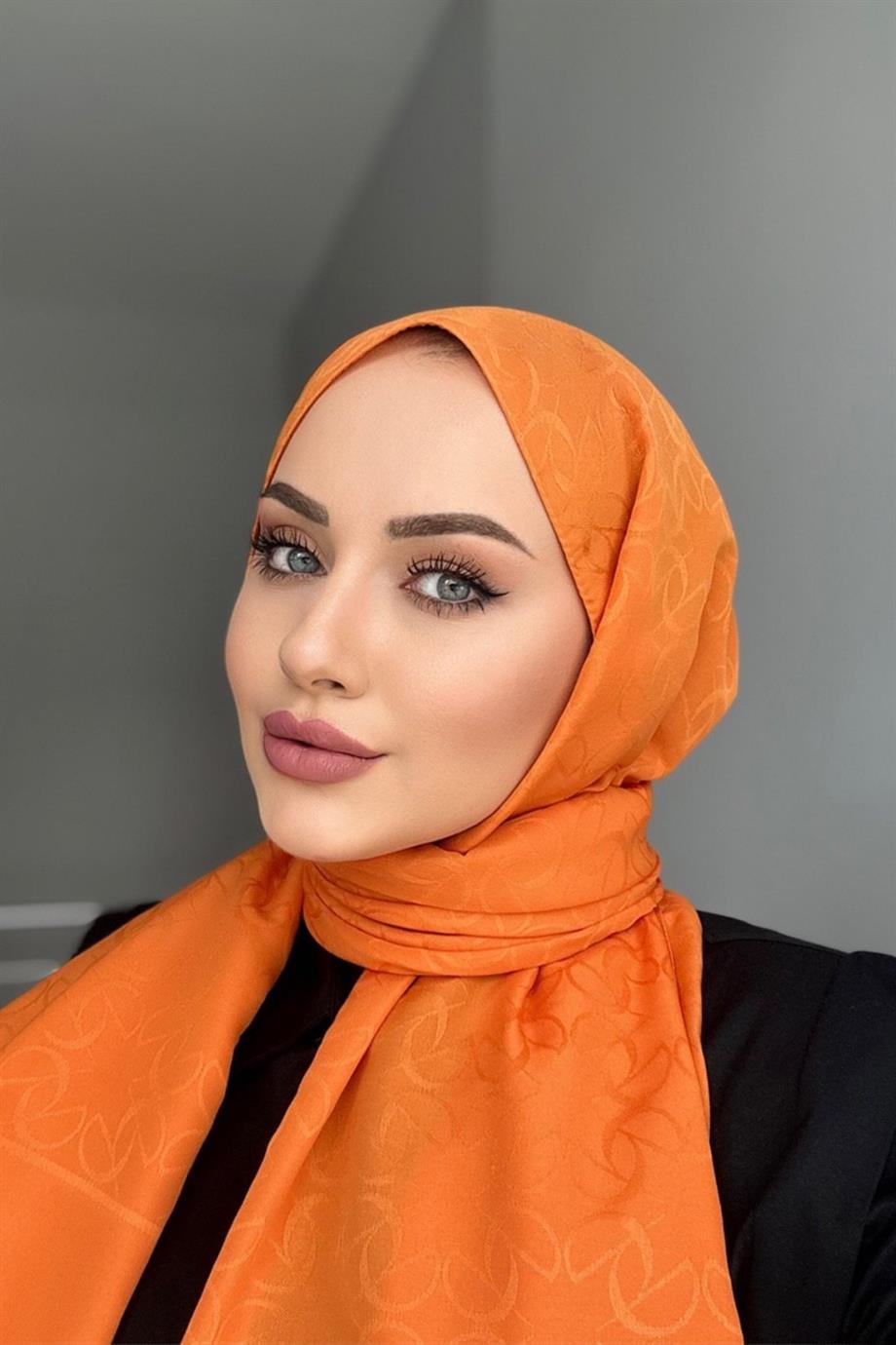 Elya desen sal turuncu