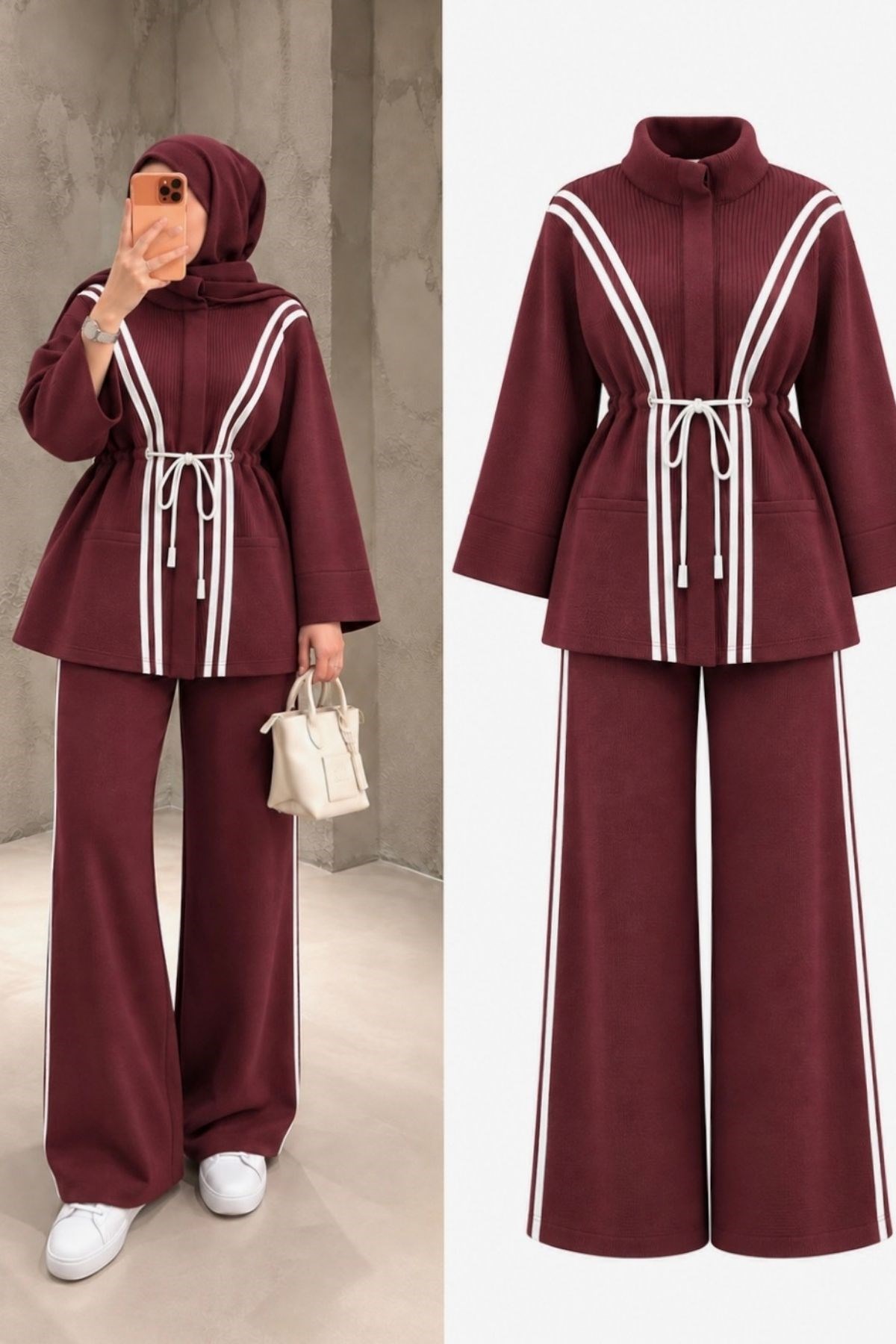 Fames Triko Takım Bordo