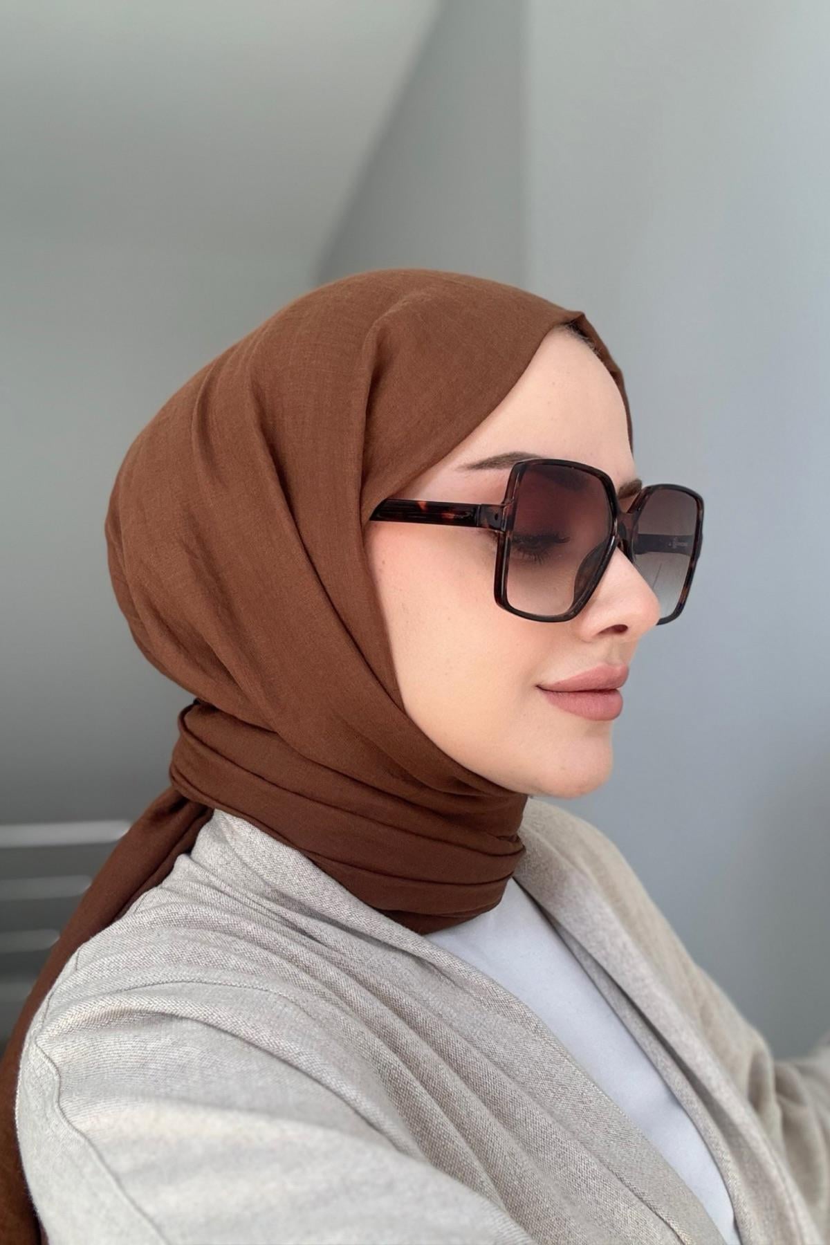 Fresh Pamuk Şal Kahverengi