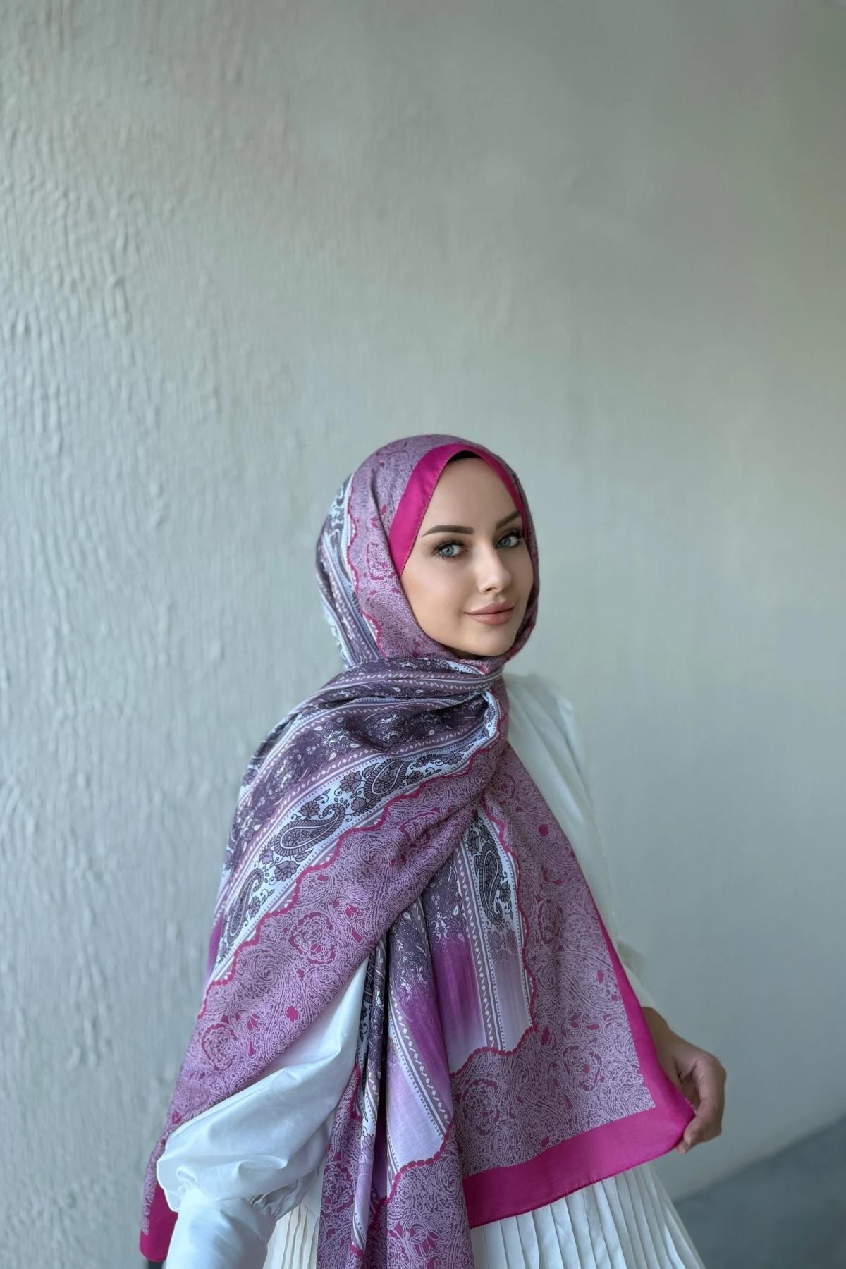 Fuşya Etro Soft Şal