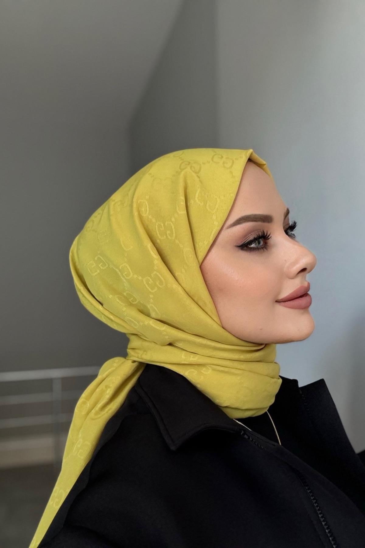 G Desen Şal Asit Sarı