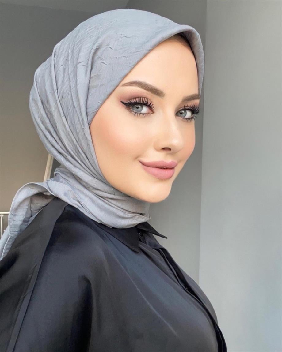 Gri Bambu Eşarp