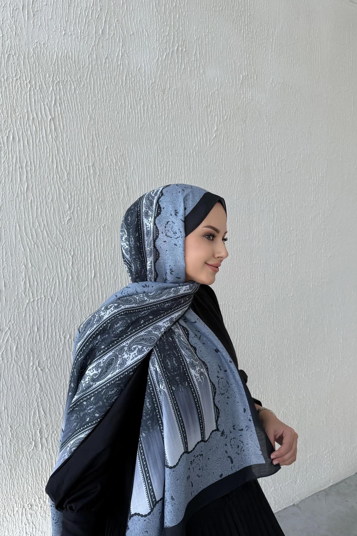 Gri & Siyah Etro Soft Şal