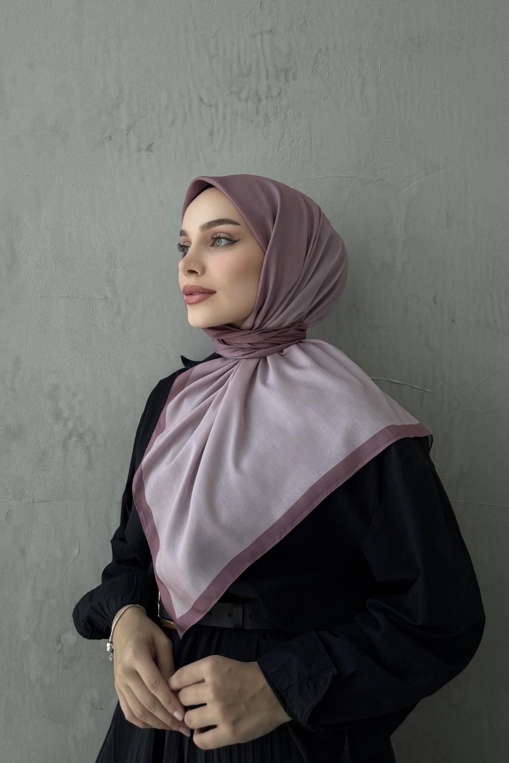 Gül Kurusu Degrade Modal İpek Eşarp