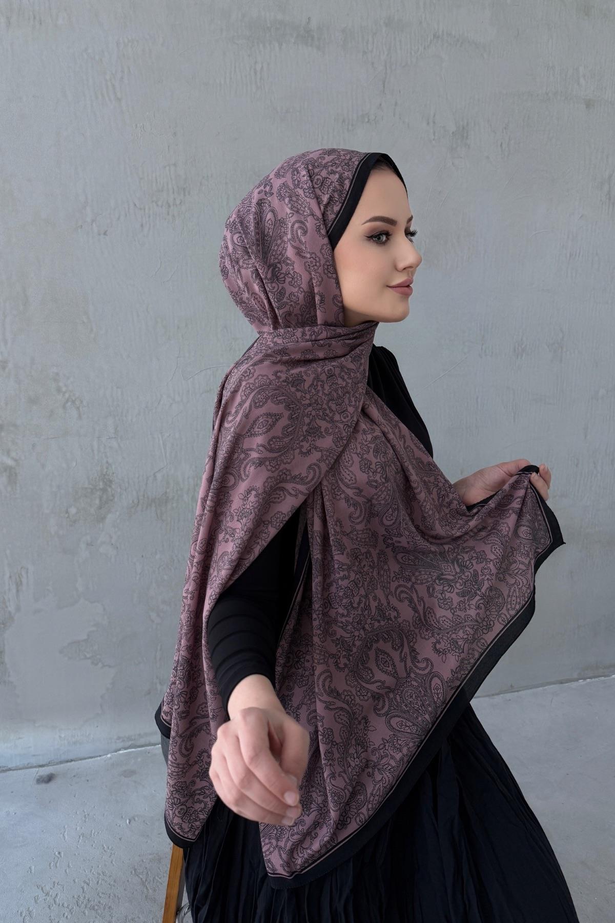 Gül Kurusu Meyra Modal Krinkıl Şal