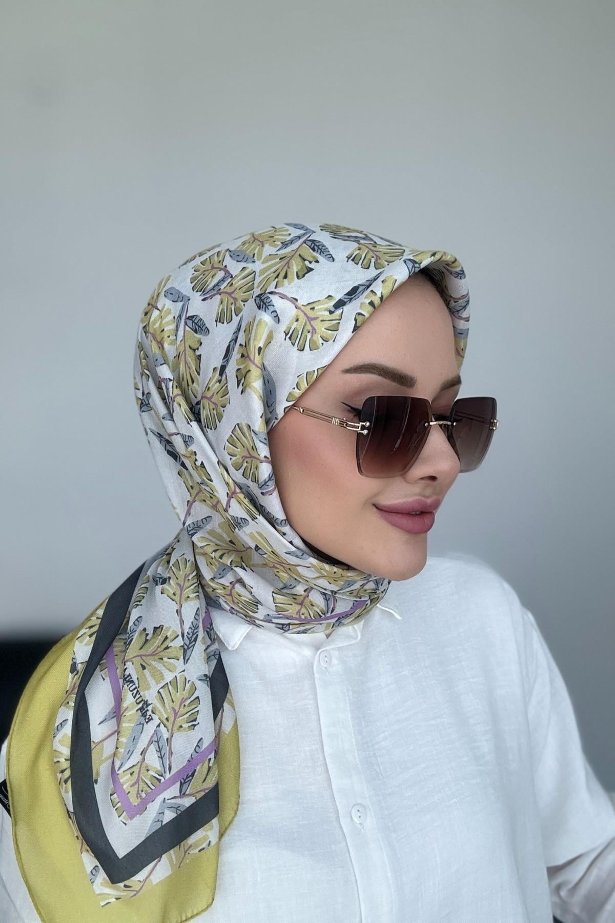 Hazan Dijital Soft Eşarp Çağla