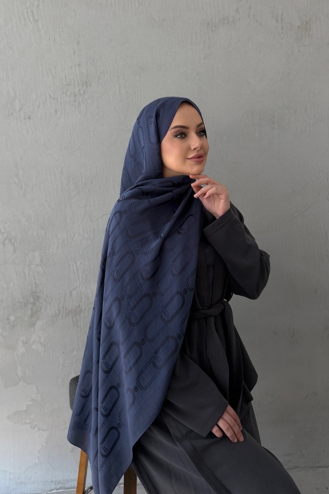 İndigo Avenoor Naia Pamuk Şal