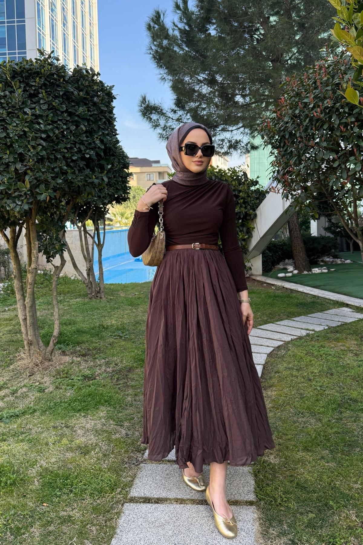 Kahverengi Crash Etek