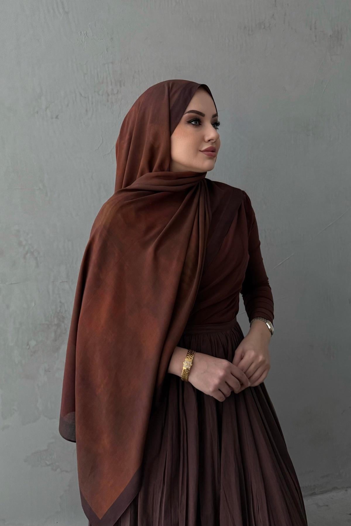 Kiremit Ahsen %100 Pamuk Koza Şal