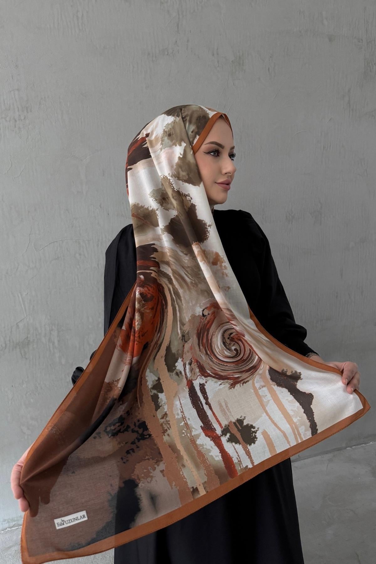 Kiremit Liore %100 Pamuk Şal