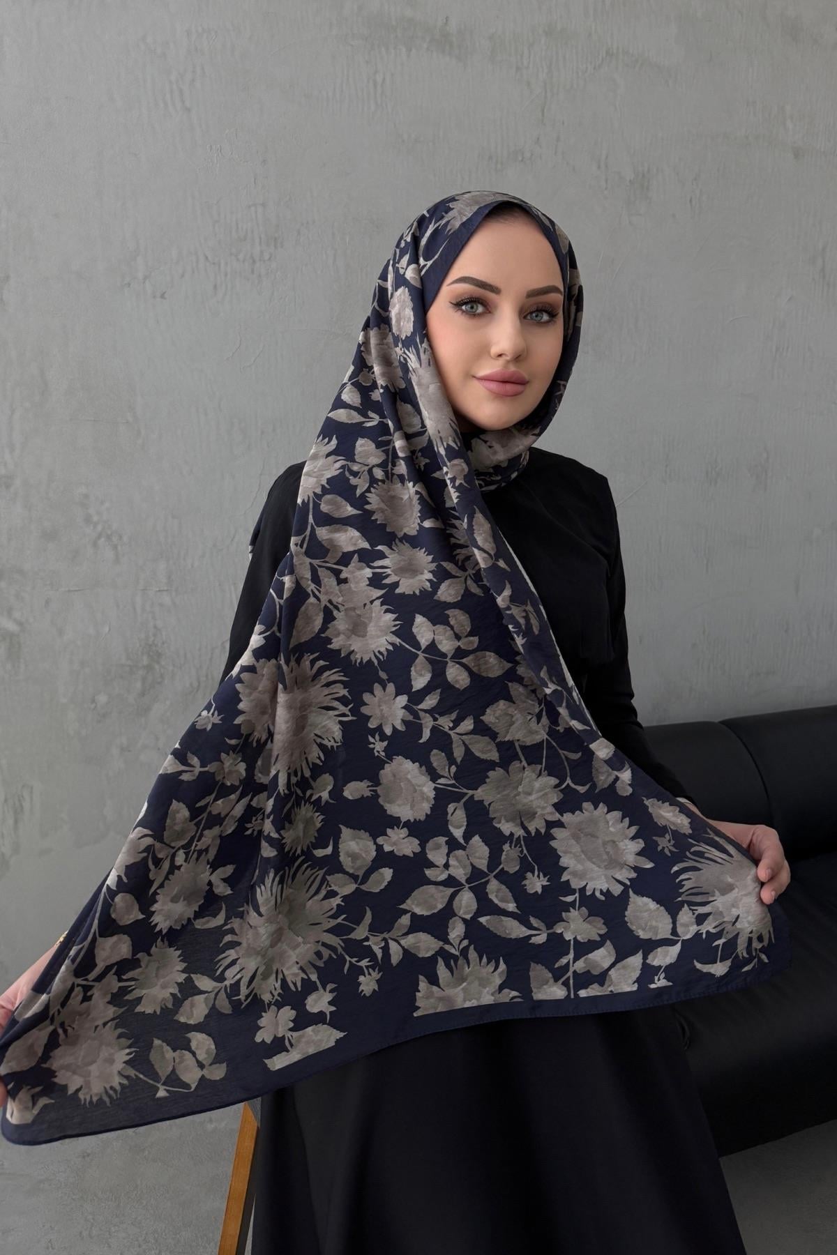 Lacivert Eylülzade Tensel Şal