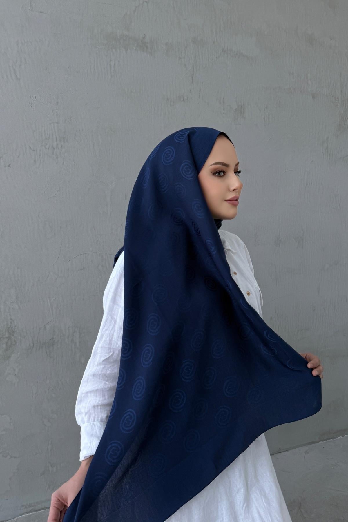 Lacivert Naila Şal