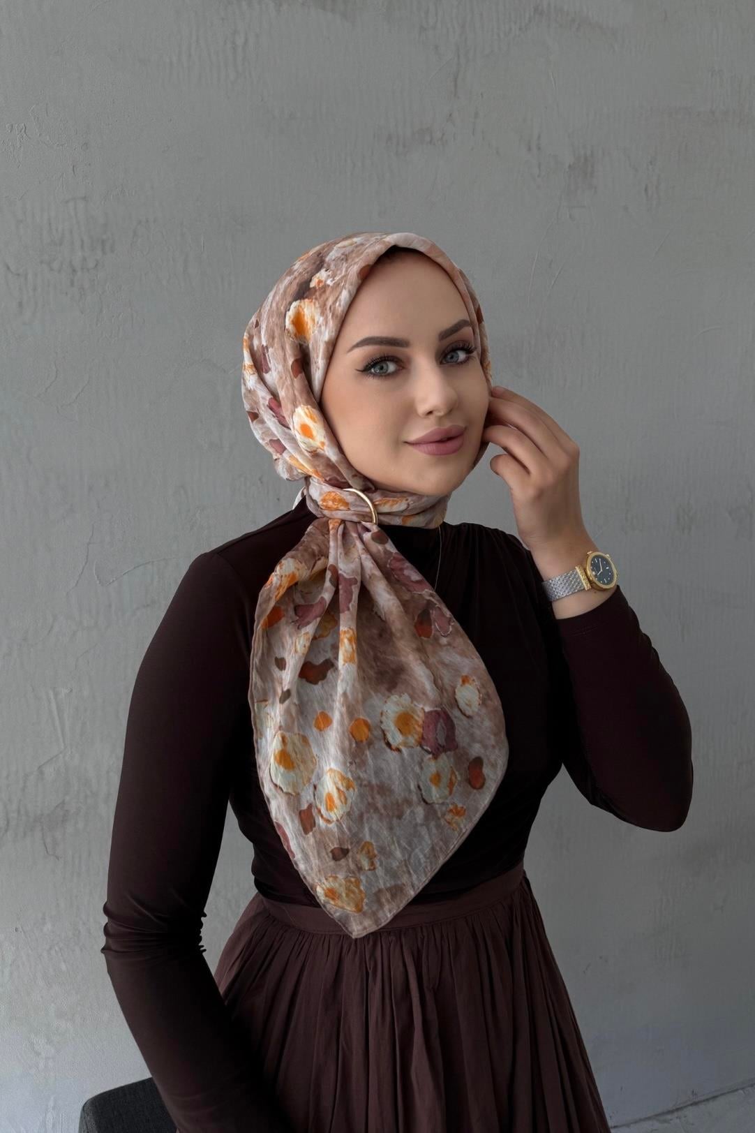 Latte Merlin Tencel Eşarp