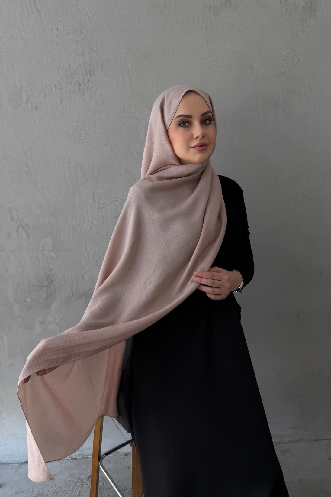 Latte Native Bordürlü Naia Şal 