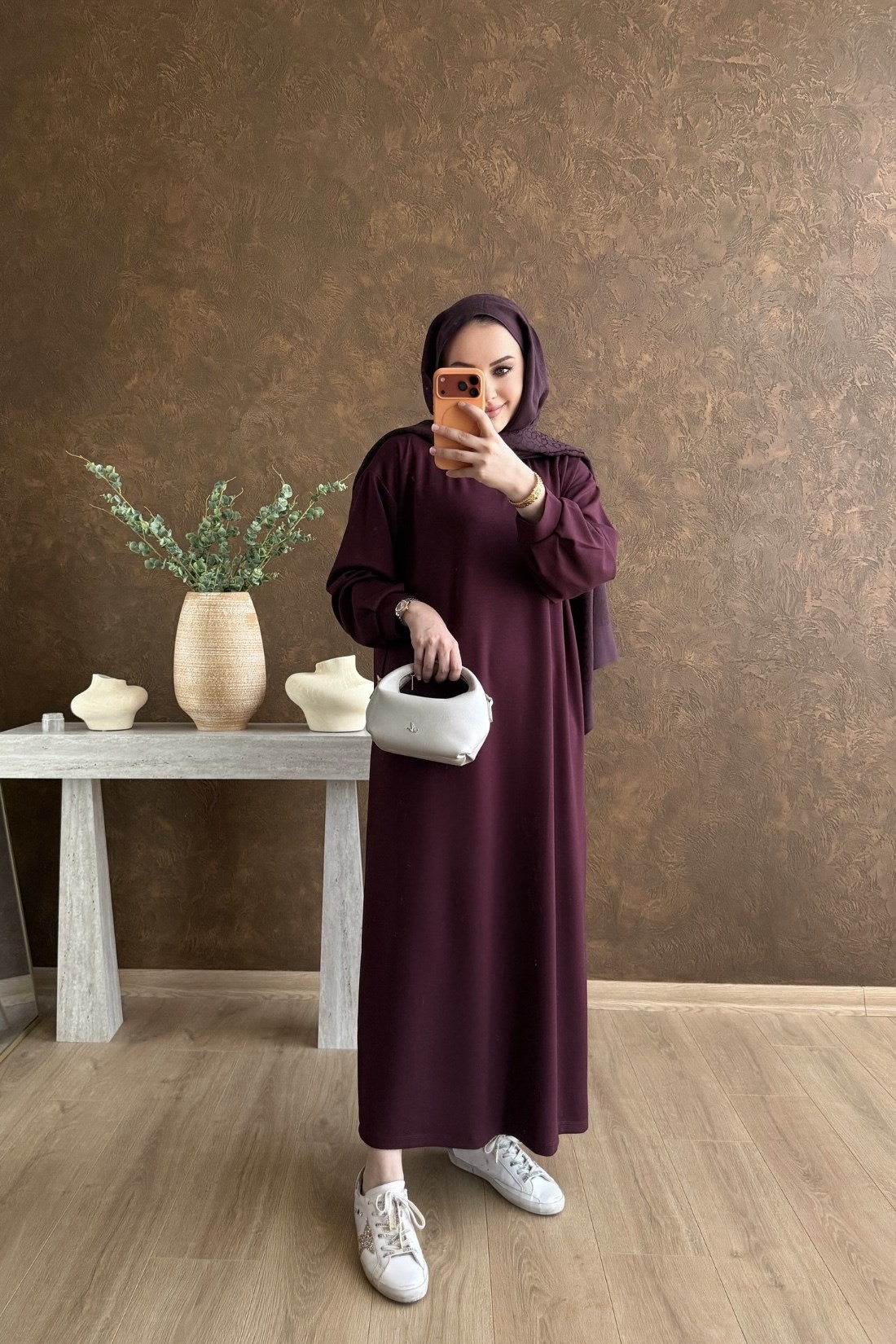 Maya Oysh Elbise Bordo
