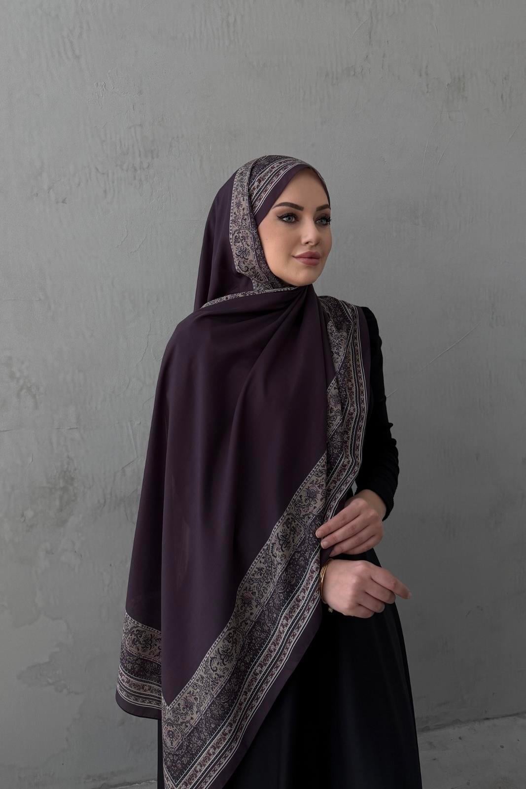 Mor Zerem İthal Kumlu Şal