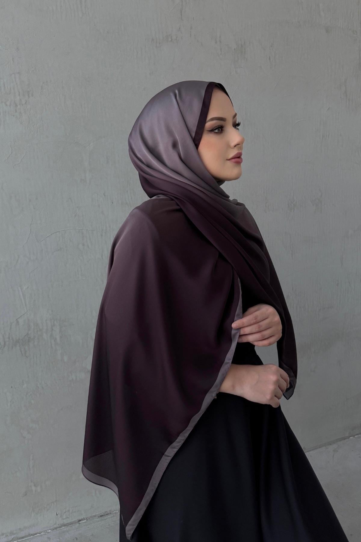 Mürdüm Degrade Şal