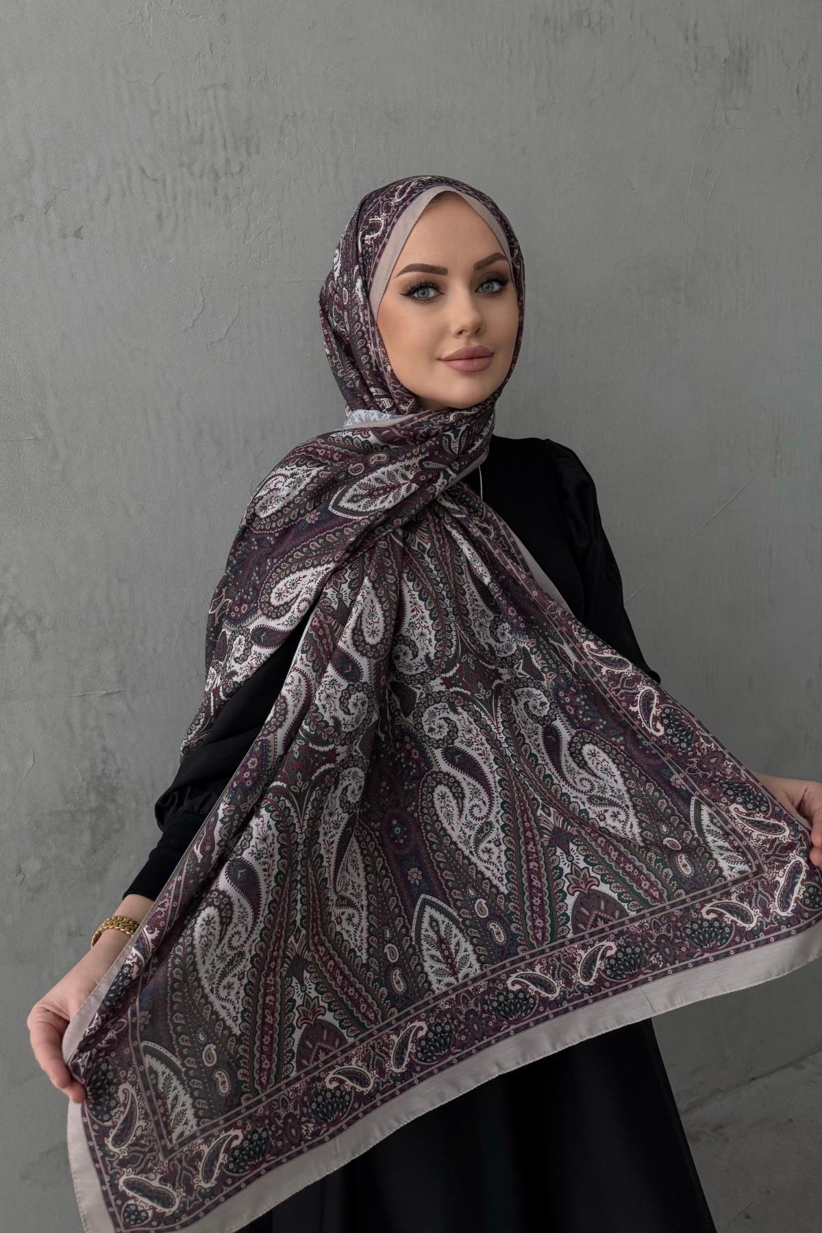 Mürdüm Milena Modal İpek Şal