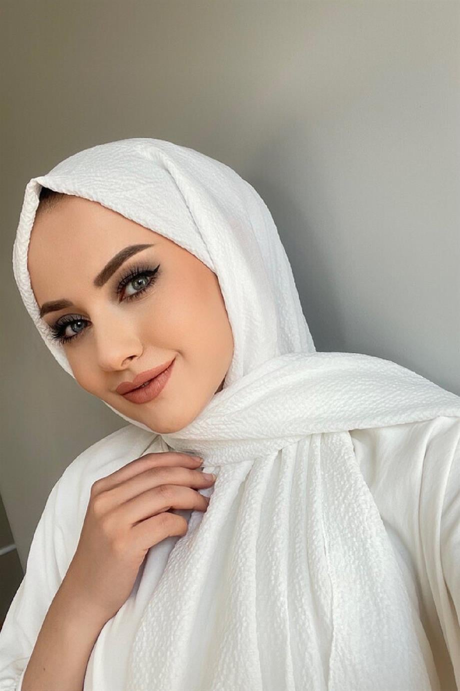 Naturel Şal Kırık Beyaz