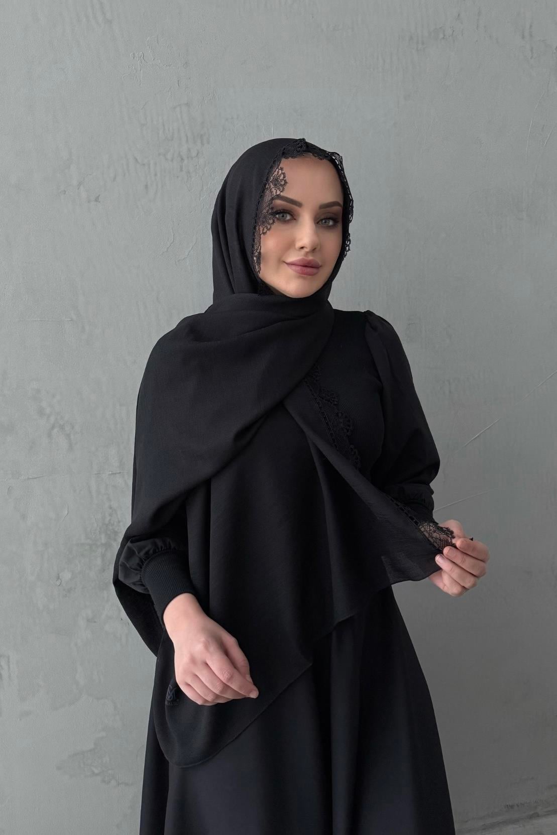 Oya Şal Siyah 