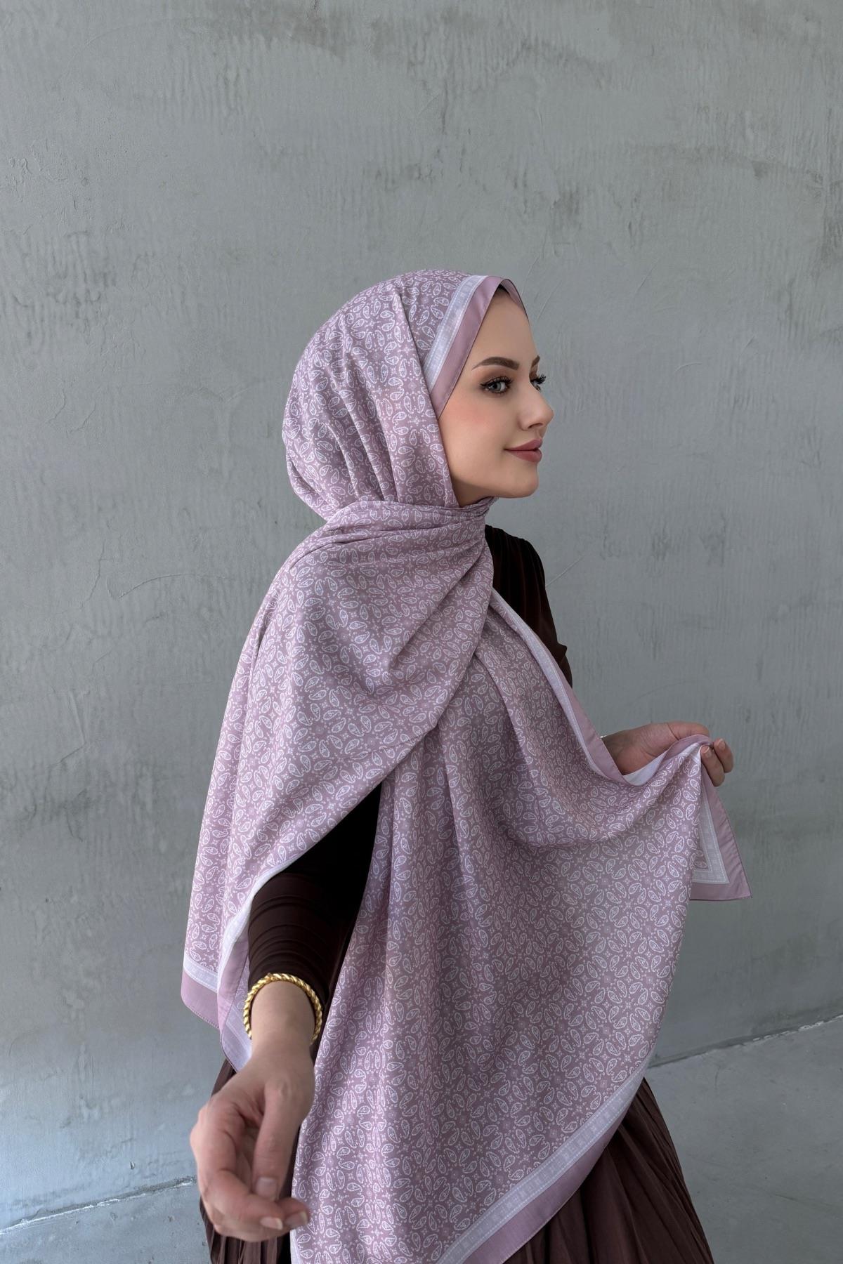 Pudra Azra Bohem Modal İpek Şal