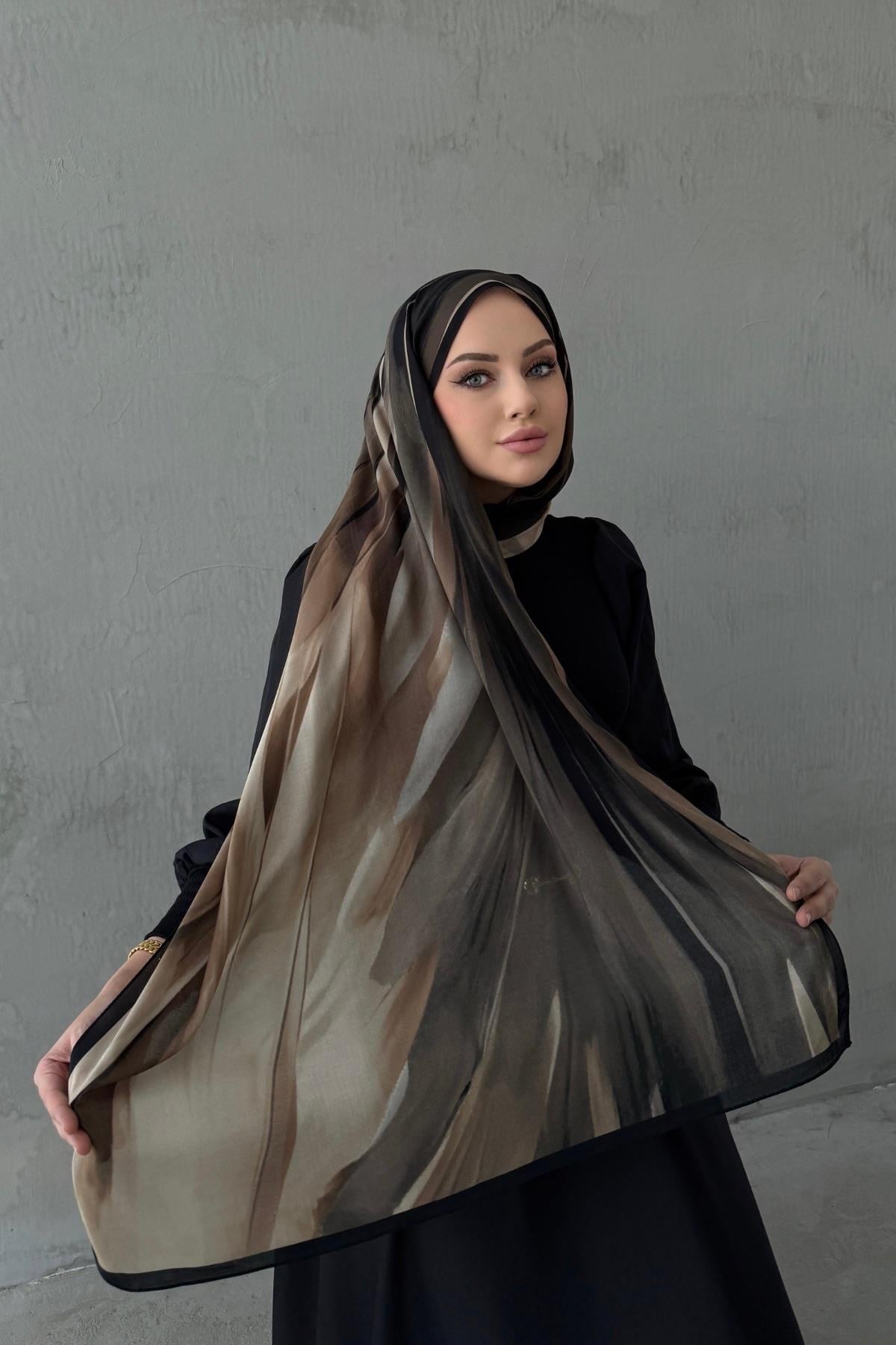 Siyah Beyzade %100 Pamuk Şal 