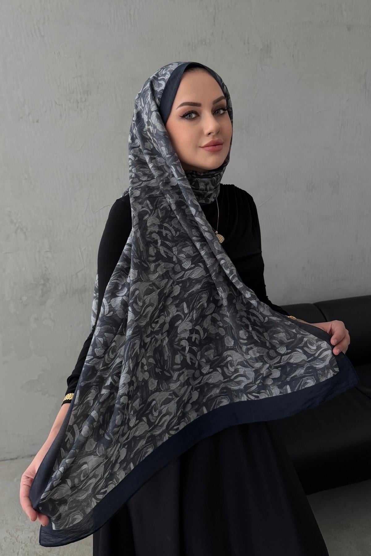 Siyah Çiğdem Tensel Şal 