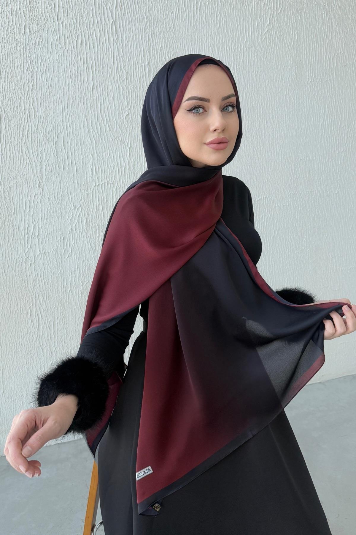 Siyah Degrade Şal 