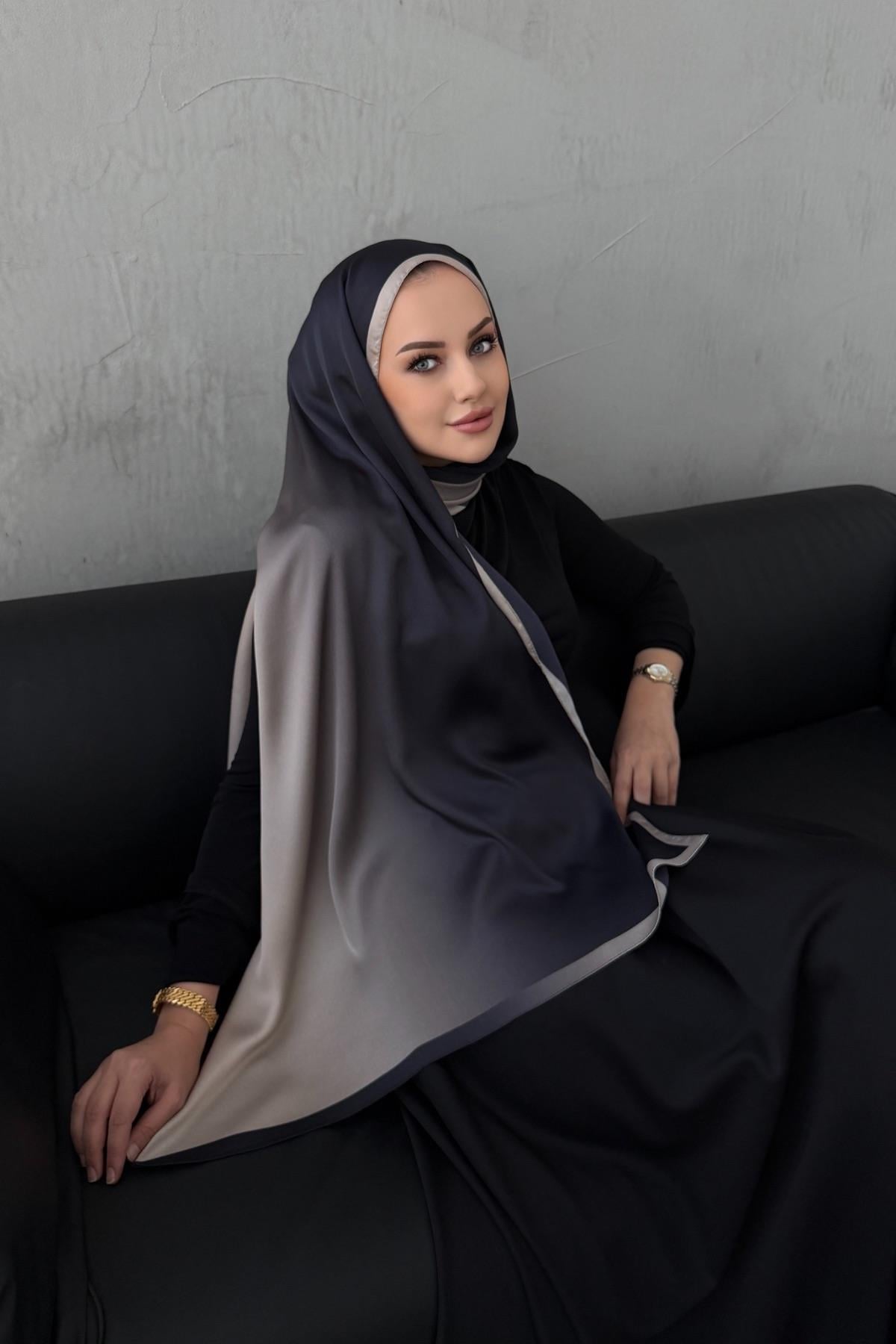 Siyah Degrade Şal