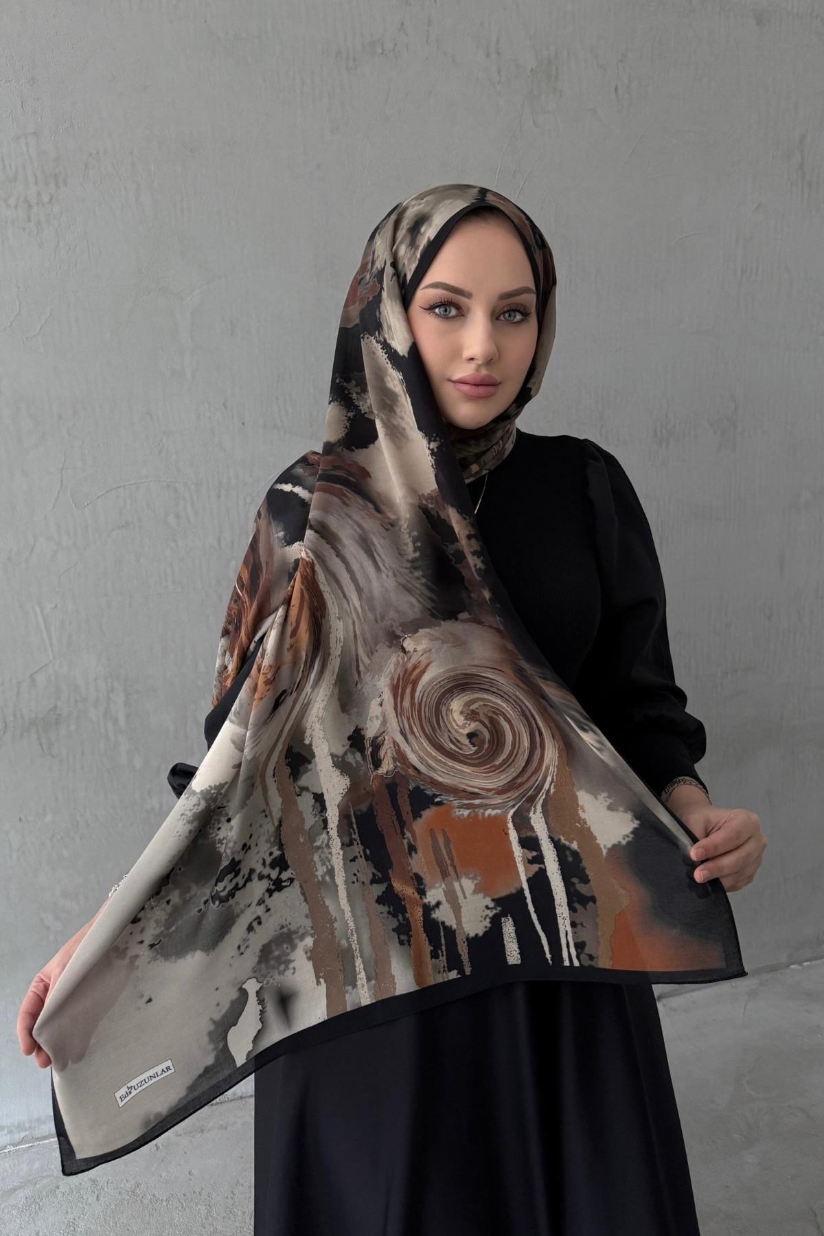 Siyah Liore %100 Pamuk Şal