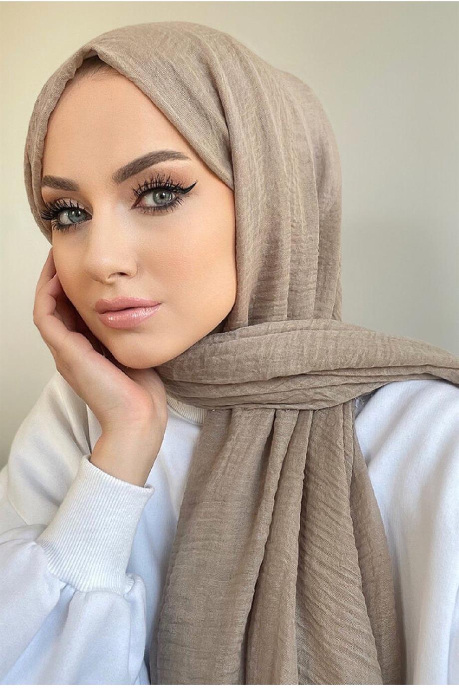 Soft Kahve Bürümcük Şal 