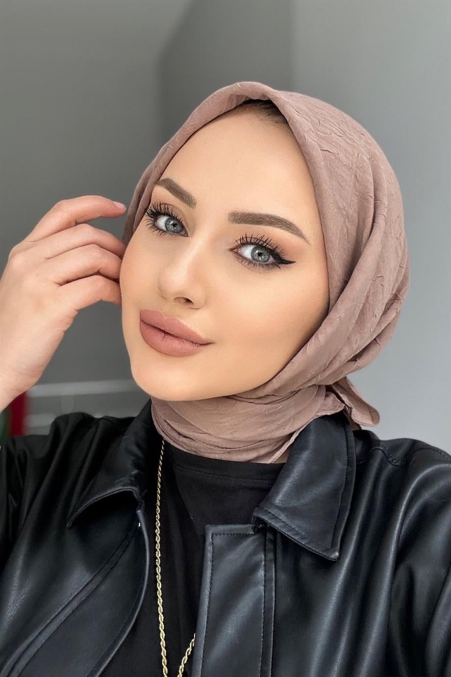 Sütlü Kahve Bambu Eşarp