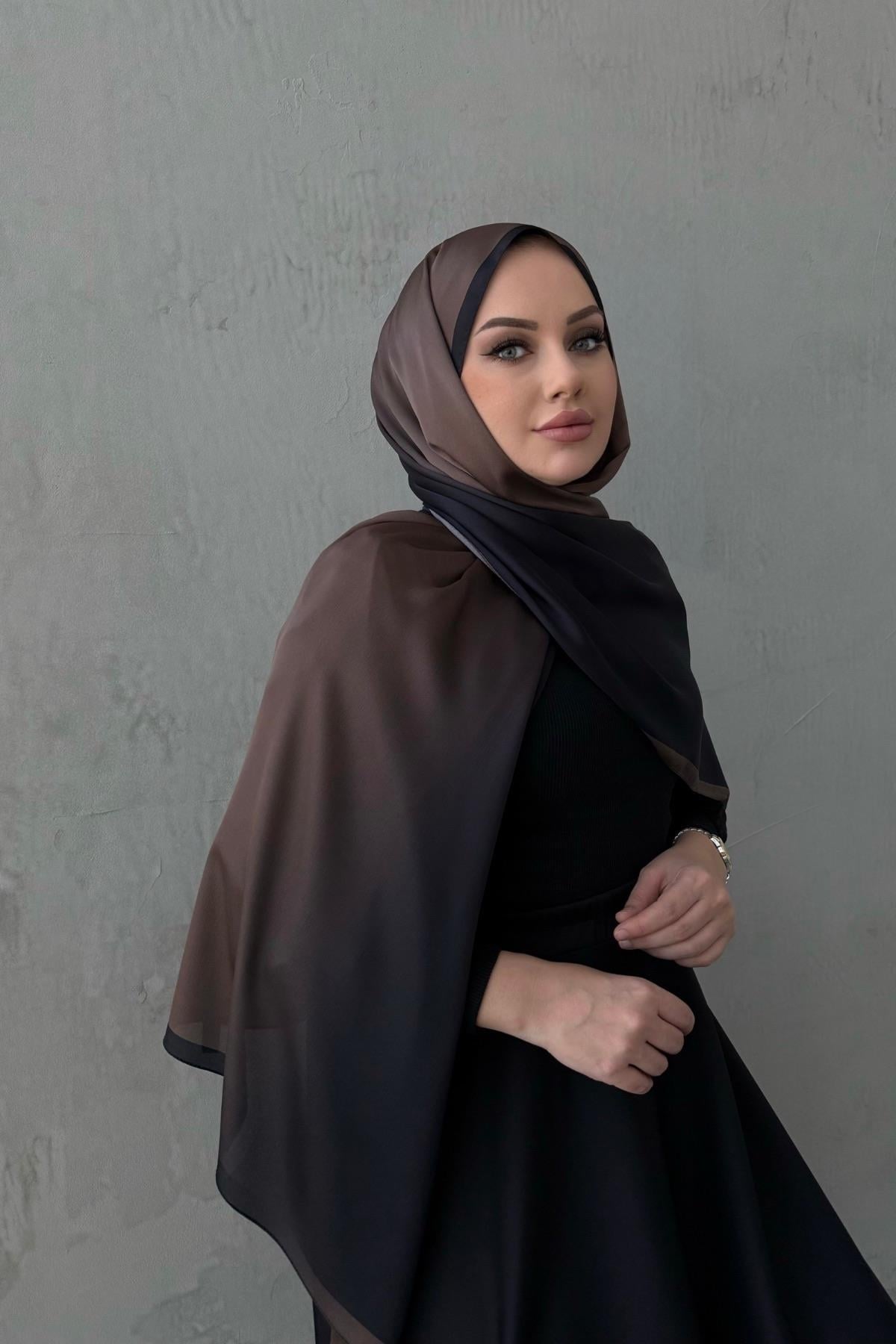 Sütlü Kahve Degrade Şal