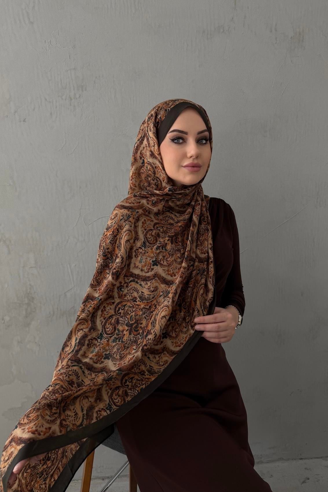 Taba Esinti %100 Pamuk Koza Şal