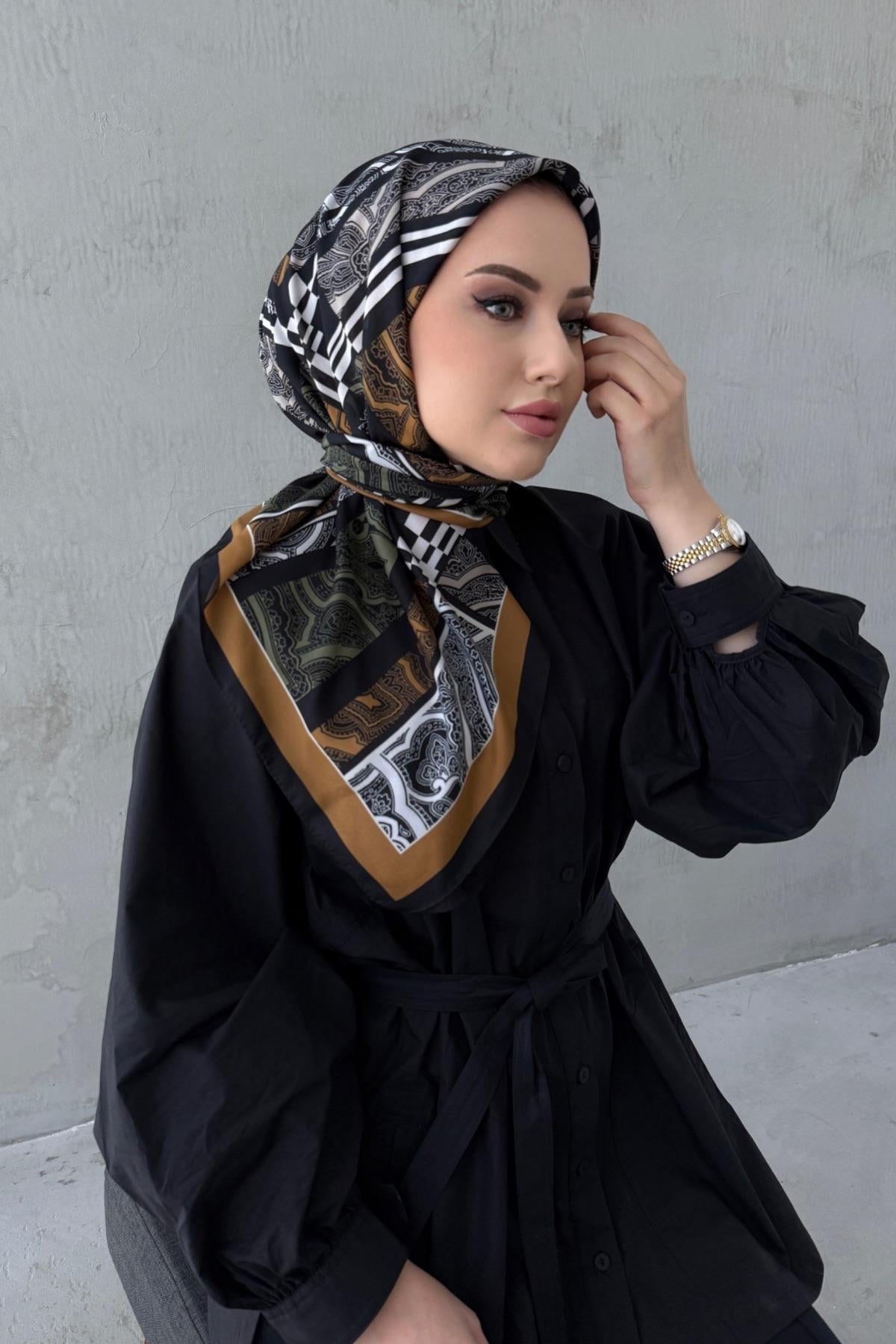 Taba Kardelen Bohem Modal İpek Eşarp