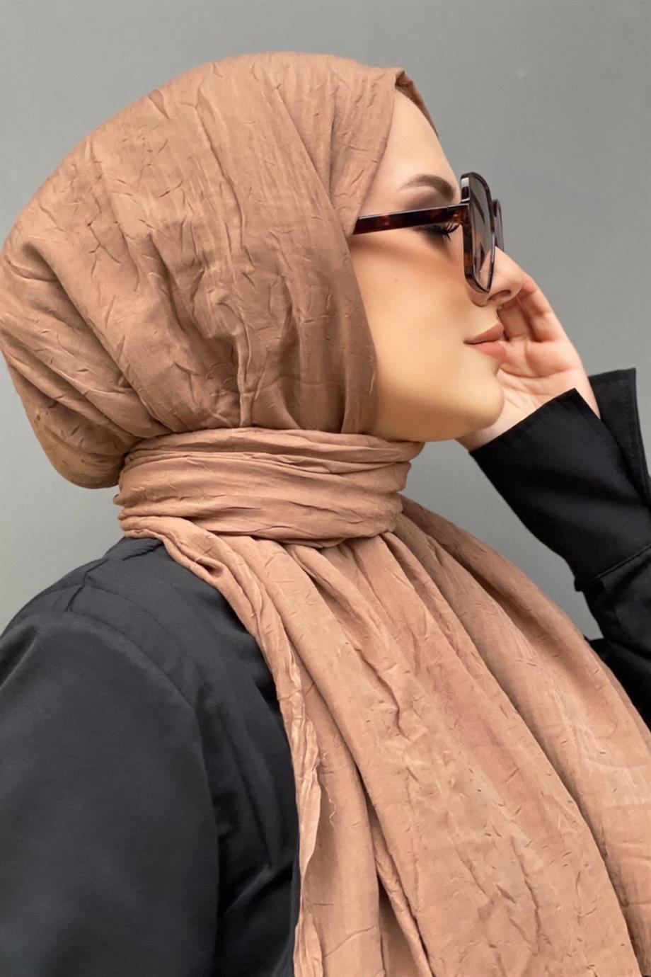 Tatlı Kahve Bambu Şal