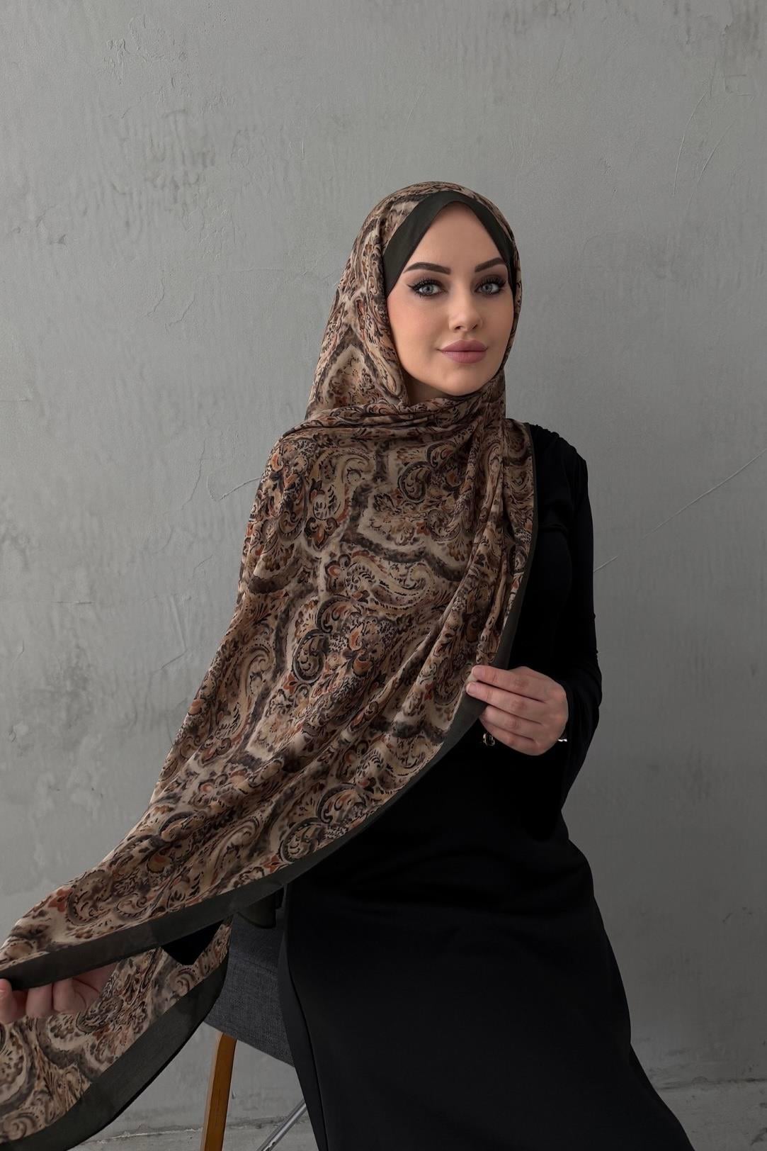 Vizon Esinti %100 Pamuk Koza Şal