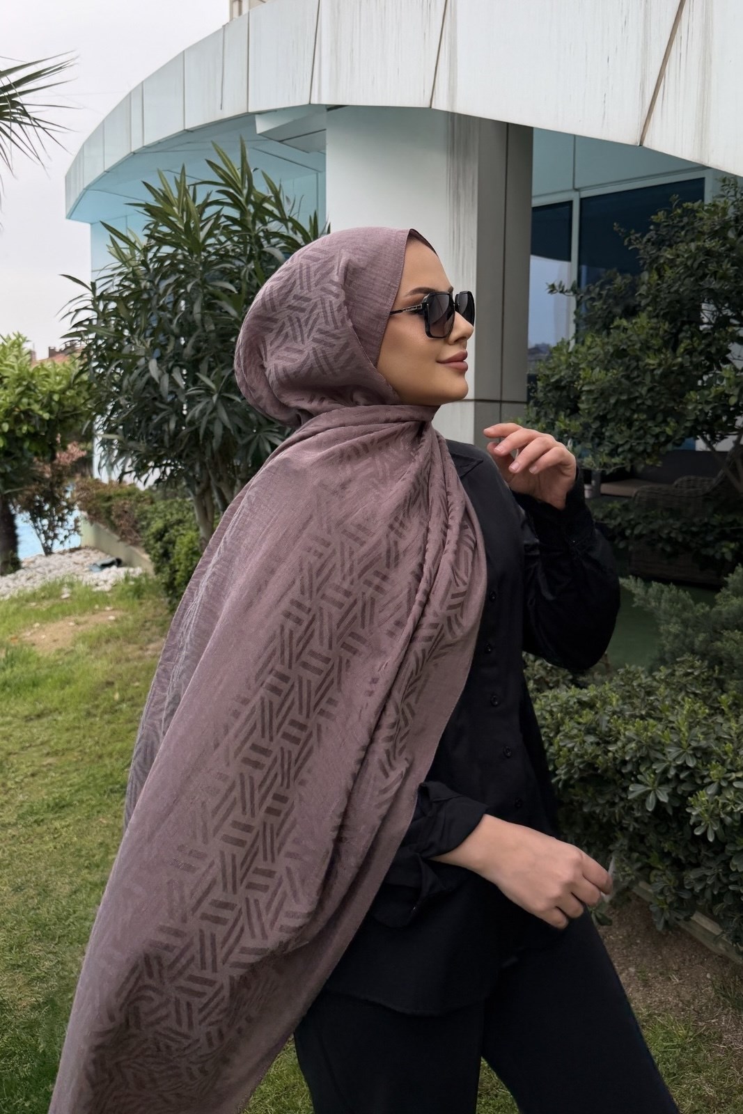 Vizon Kibrit Desen Naia Şal 
