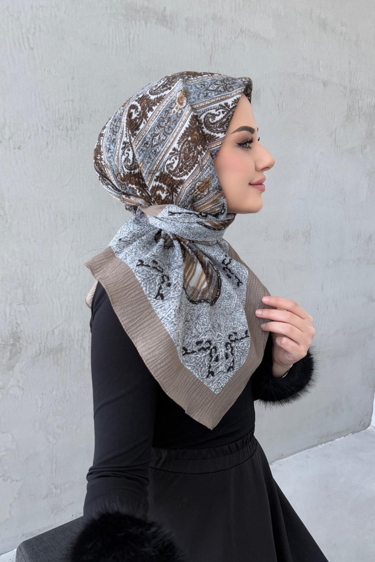 Vizon Meftun Naturel Eşarp
