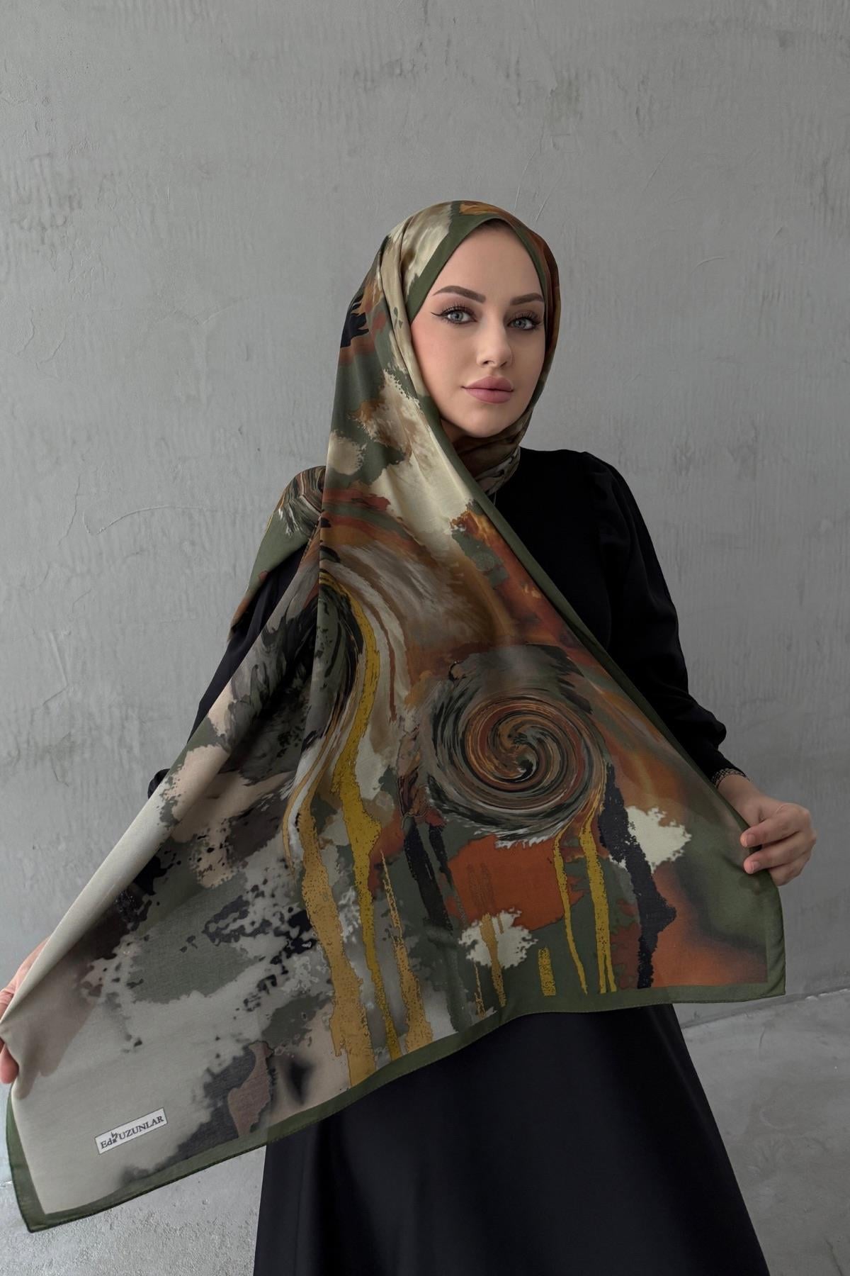 Yeşil Liore %100 Pamuk Şal