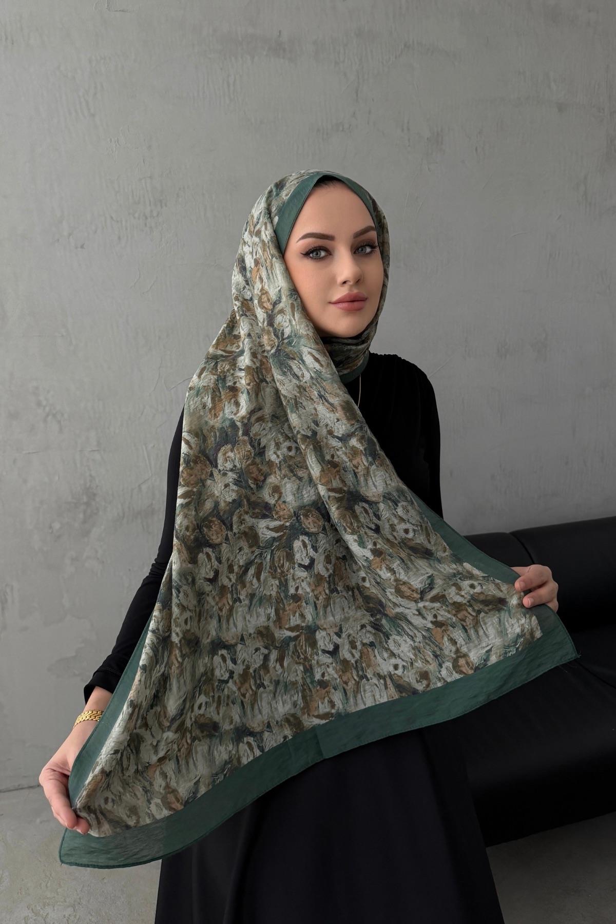 Yeşil Melisa Tensel Şal 