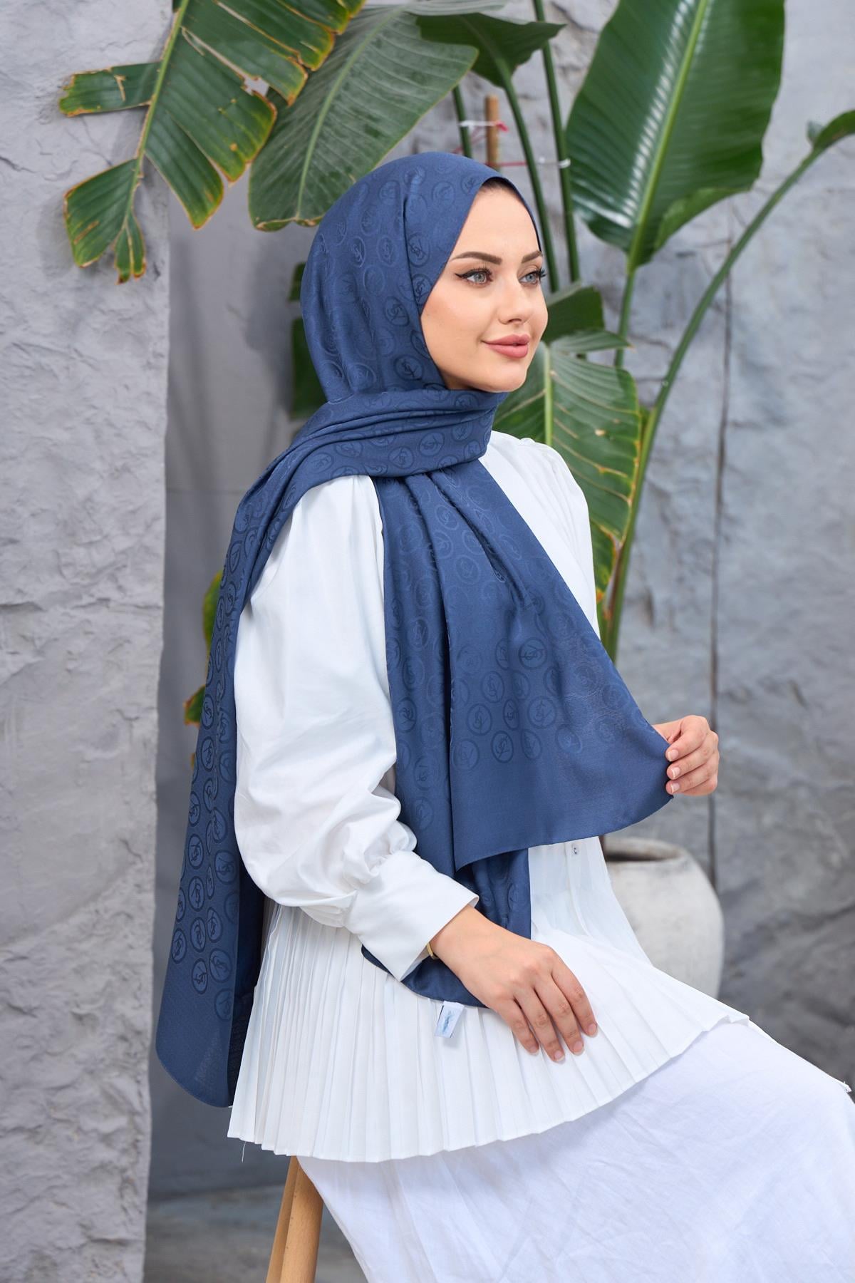 Ysl desen jakarli sal kot mavi