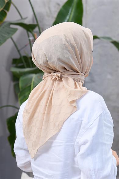 Açık Vizon Bambu Jakar Eşarp