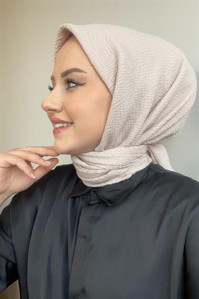 Açık Vizon Naturel Eşarp