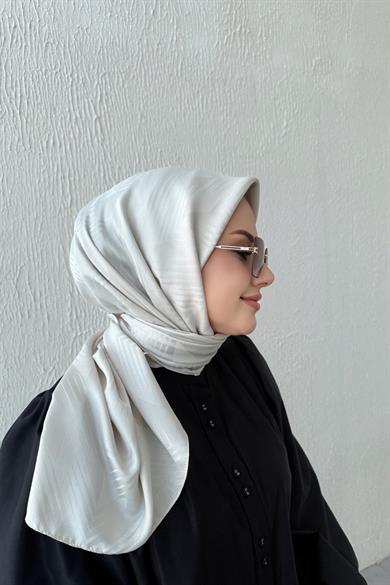 Açık Vizon Noya İpeksi Jakar Eşarp