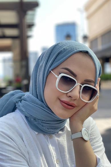 Bebe Mavi Bürümcük Şal